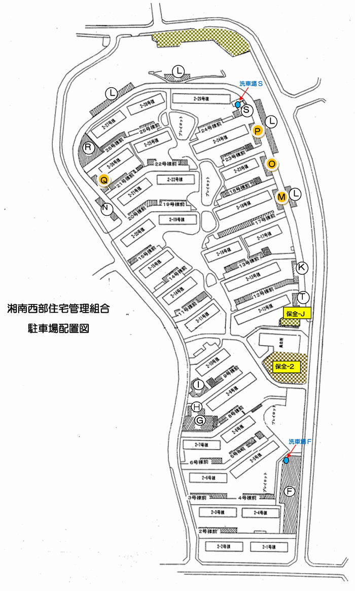 湘南西部住宅駐車場図